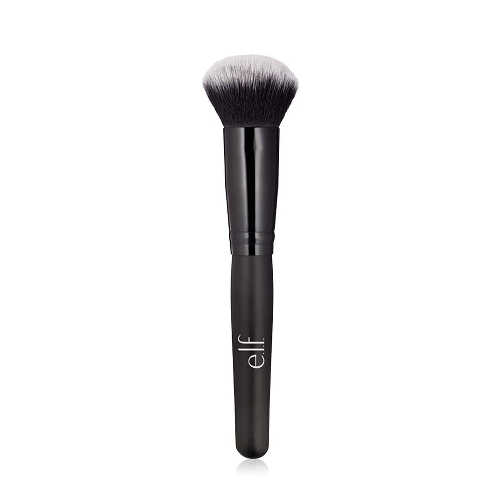e.l.f. Powder Blurring Brush dome head for precise blending under eyes and around nose.