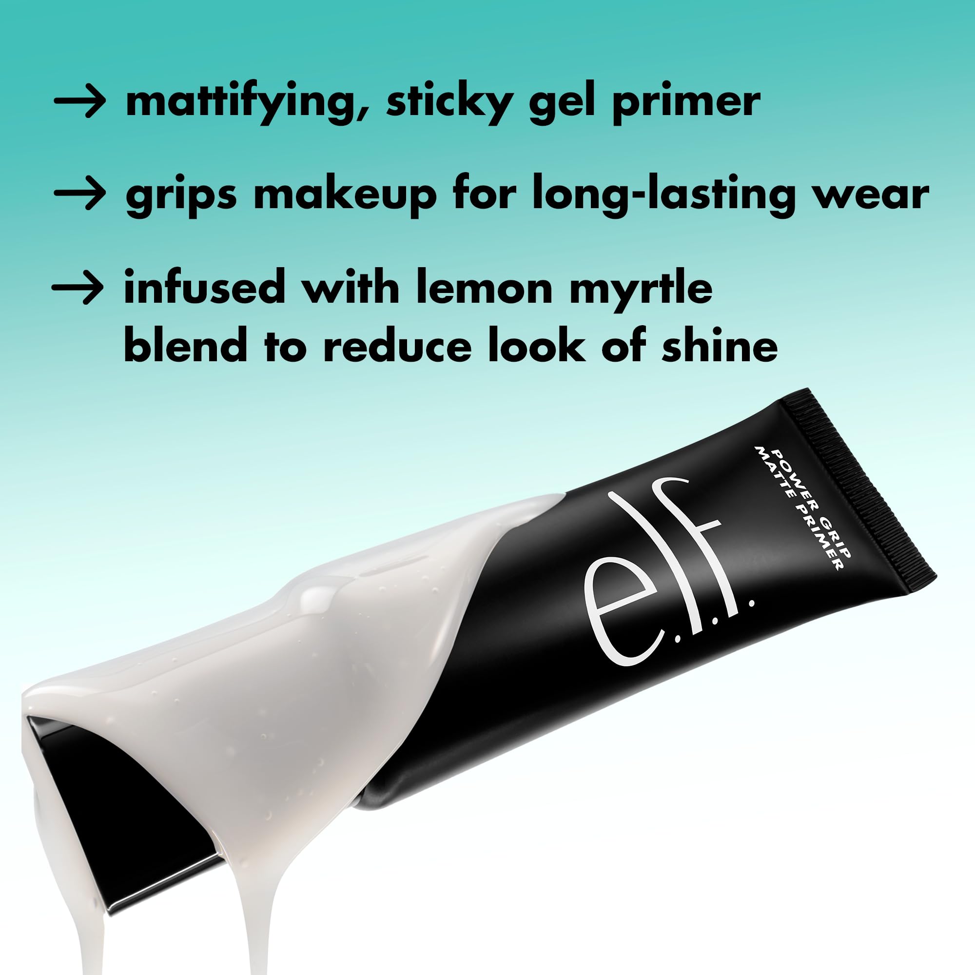 e.l.f. Power Grip Matte Primer, aplicación con dedos facilita una distribución uniforme.