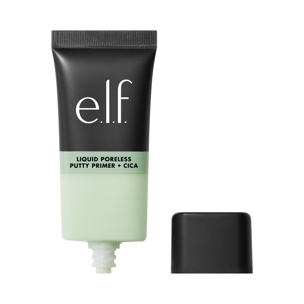 e.l.f. primer liquido verdoso neutraliza rojeces y entrega acabado sedoso
