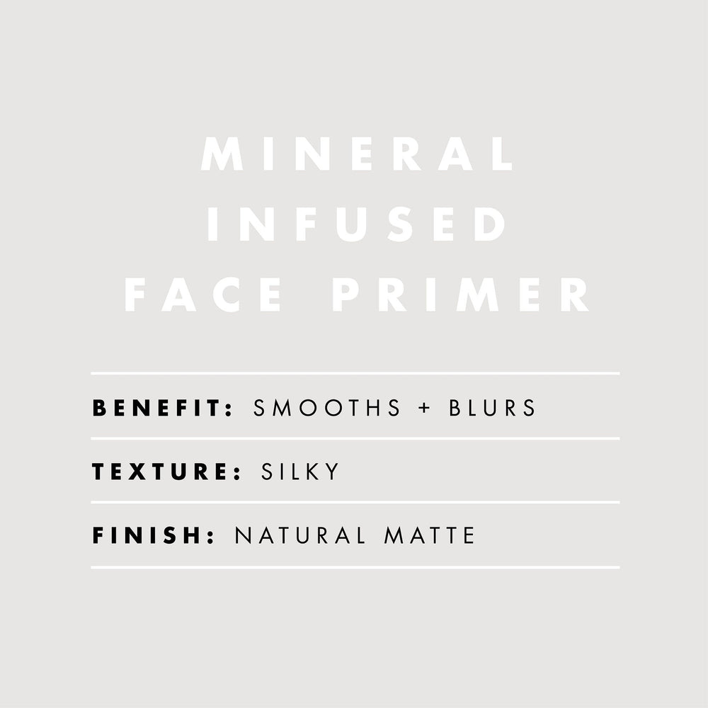 e.l.f. primer mineral aplicado suave, piel con acabado duradero.