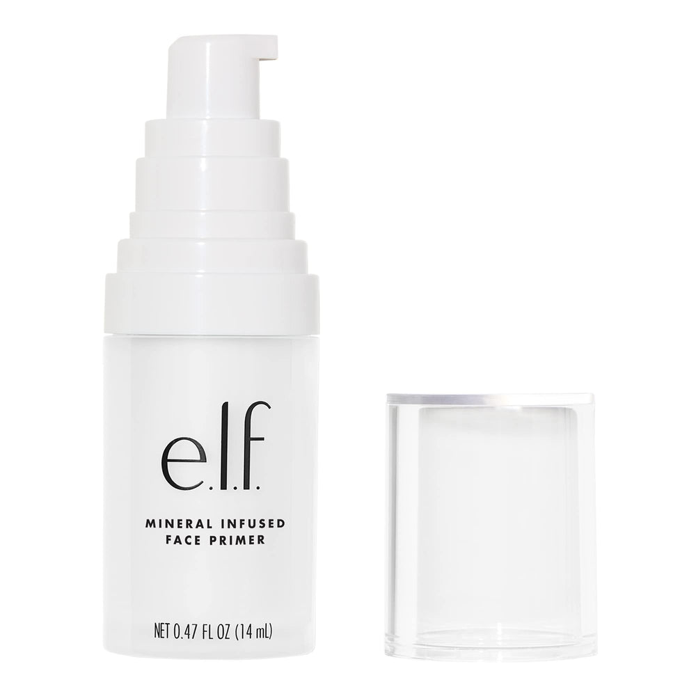 e.l.f. primer mineral hidrata y equilibra la piel durante el día.