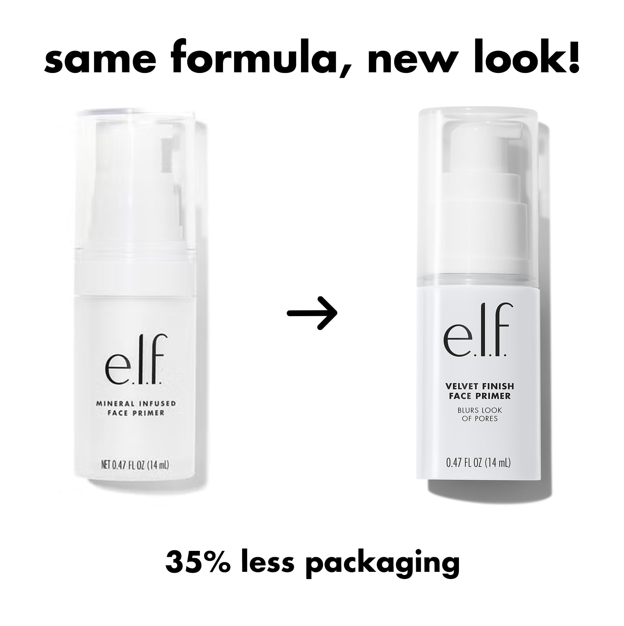 e.l.f. primer mineral vegano libre de crueldad para rutina diaria.
