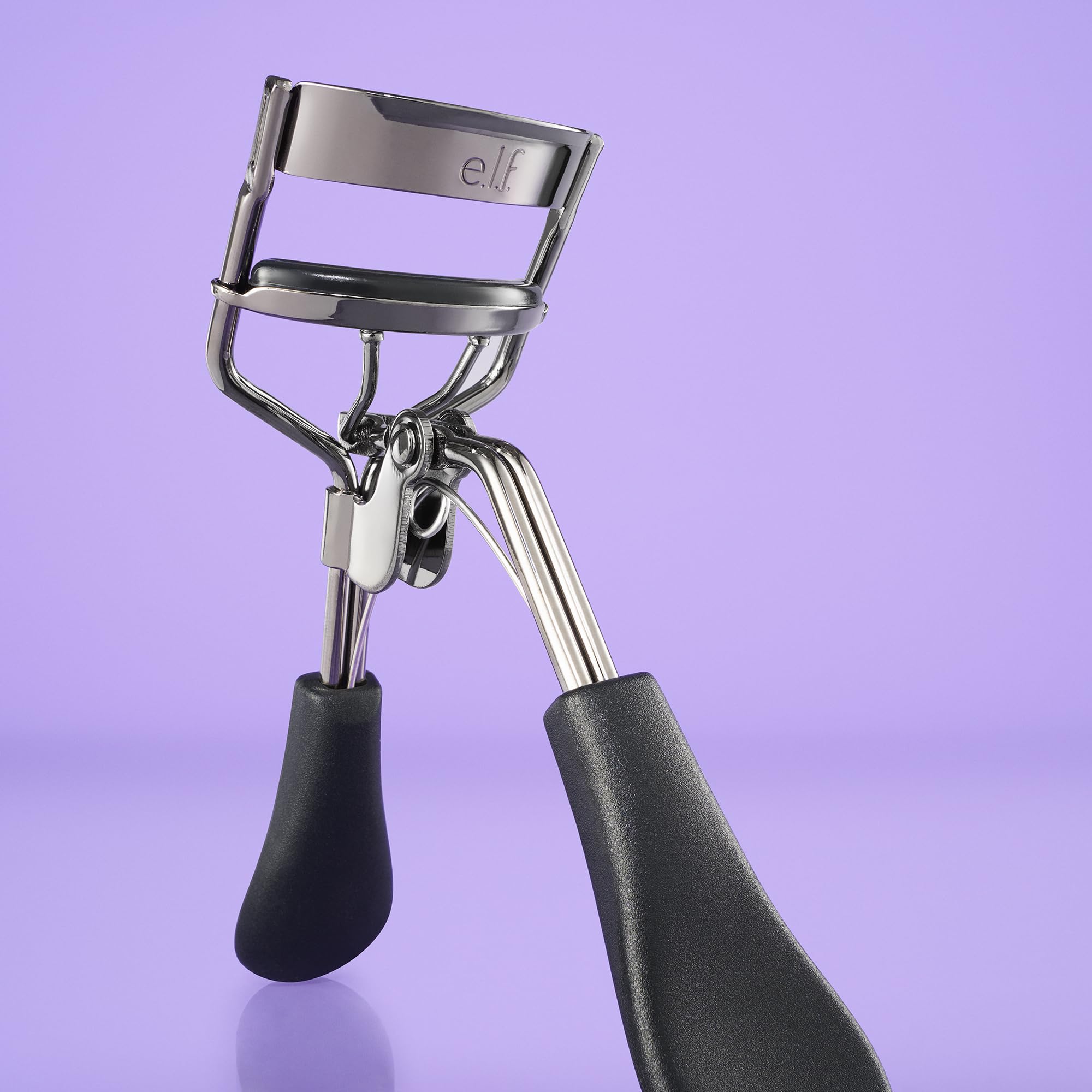 e.l.f. Pro Eyelash Curler delivers long-lasting curl for an open, awake look.