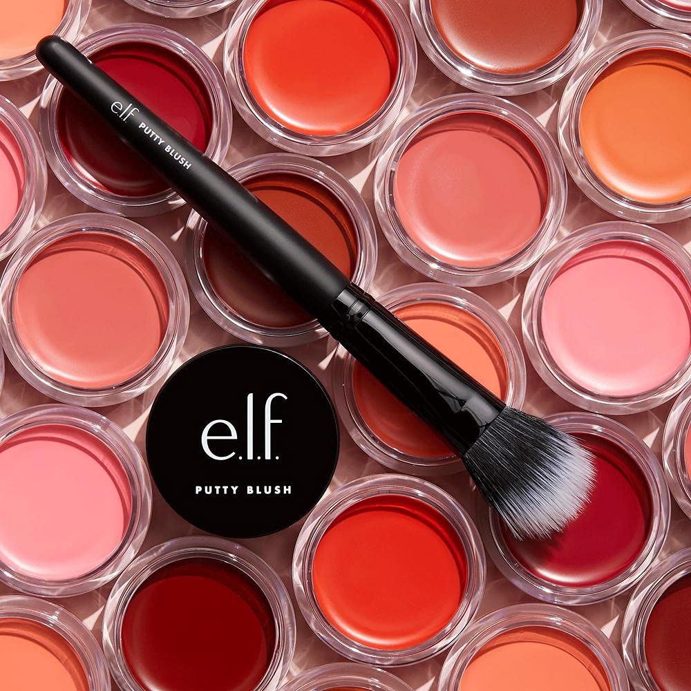 e.l.f. Putty Blush argan oil infusion provides gentle hydration.