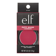 e.l.f. Putty Blush brush application demonstrates easy, precise color buildup.