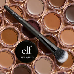 e.l.f. Putty Blush Brush blending cream formulas for seamless blending.