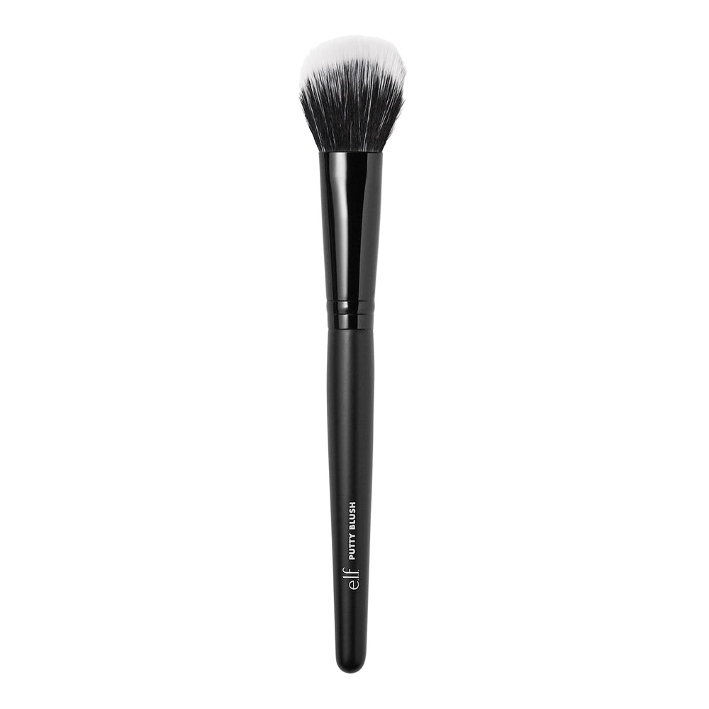 e.l.f. Putty Blush Brush close-up on handle for precise application.