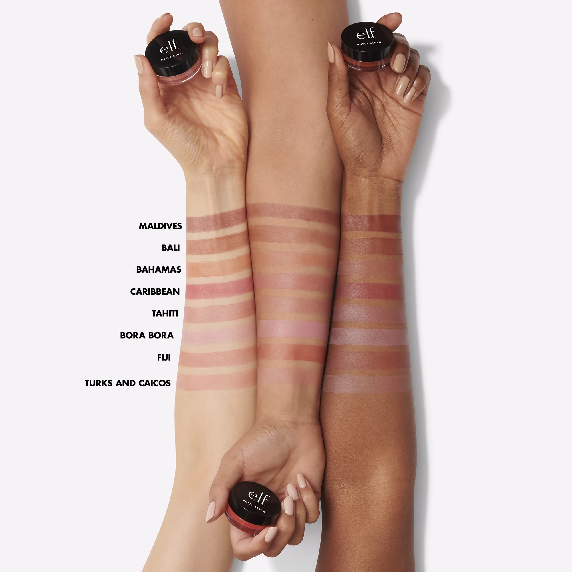 e.l.f. Putty Blush ingredients offer argan oil nourishment and vegan, cruelty-free appeal.