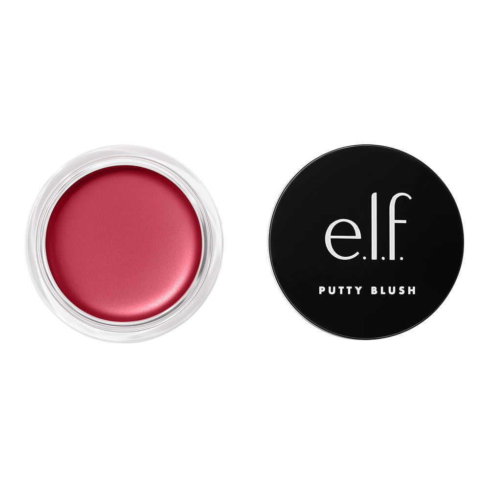 e.l.f. Putty Blush Caribbean tube closeup showing creamy formula for seamless color and natural glow.