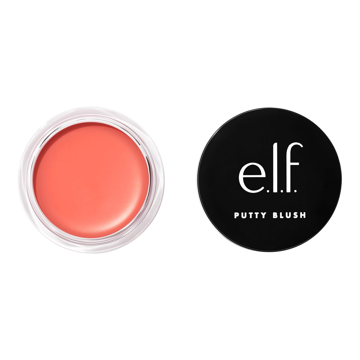 e.l.f. Putty Blush jar demonstrates cream-to-powder finish for a natural glow.