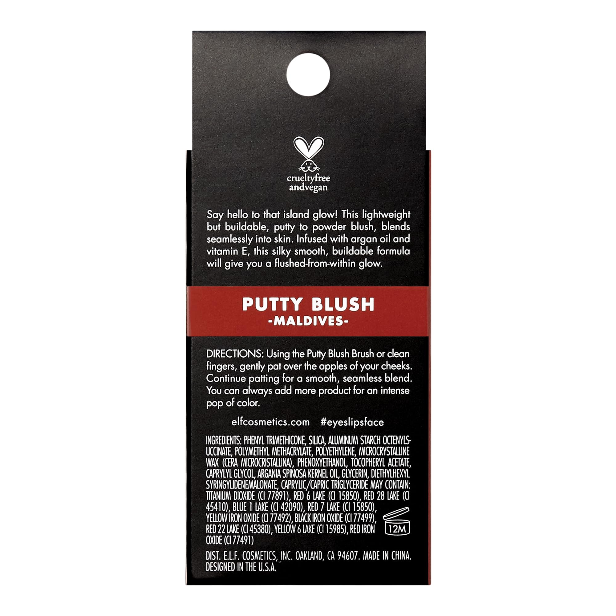 e.l.f. Putty Blush envase compacto ideal para retoques