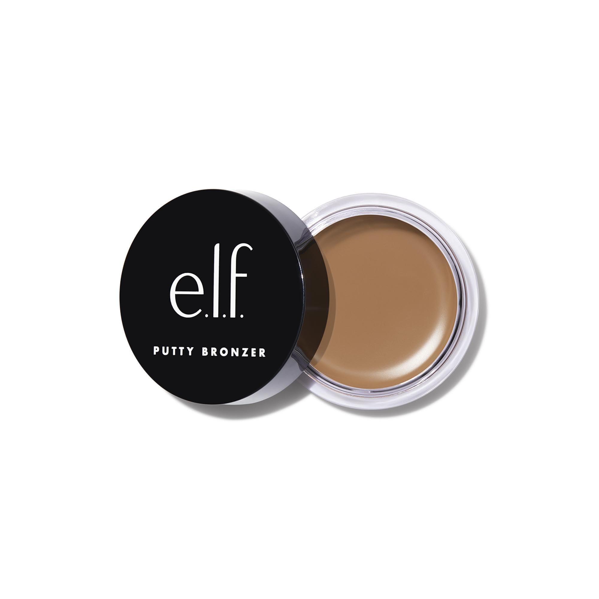 e.l.f. Putty Bronzer cream-to-powder texture creates a sun-kissed, blended glow.