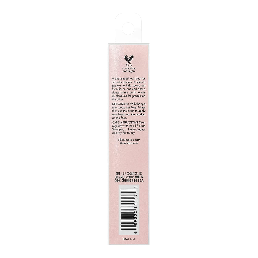 e.l.f. Putty Primer Brush vegan synthetic bristles ensure cruelty-free use.