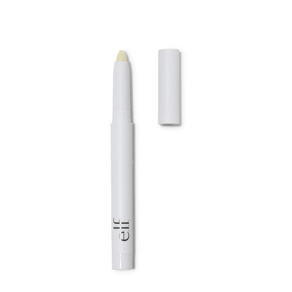 e.l.f. Shape & Stay Brow Pencil Clear packaging highlights a vegan, easy-to-use brow tool
