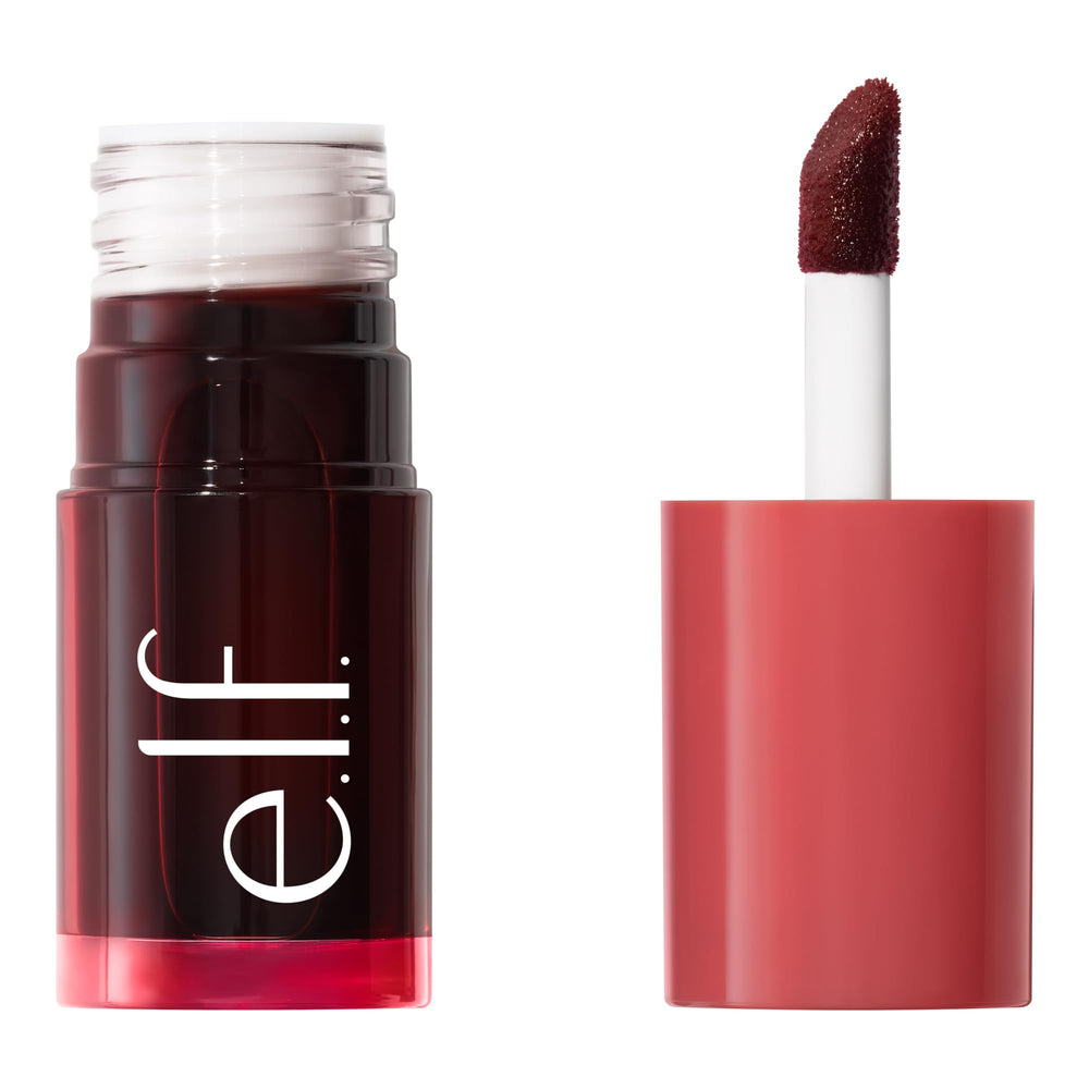 e.l.f. Sheer For It Blush Tint bottle close-up shows hydrating, buildable color.
