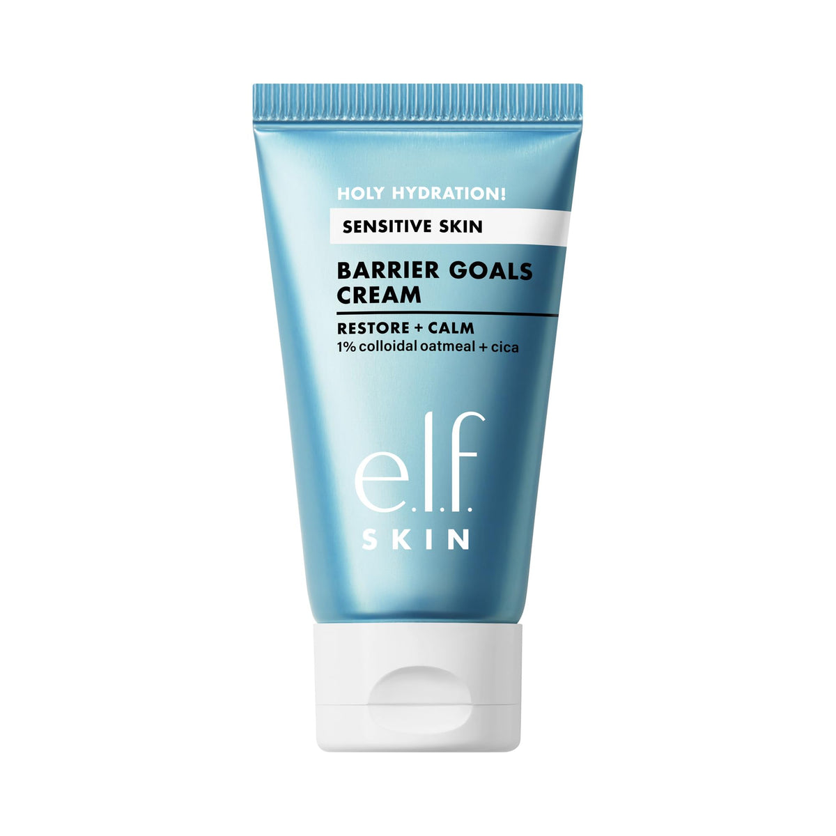 e.l.f. SKIN Barrier Cream muestra textura esponjosa para hidratación suave.