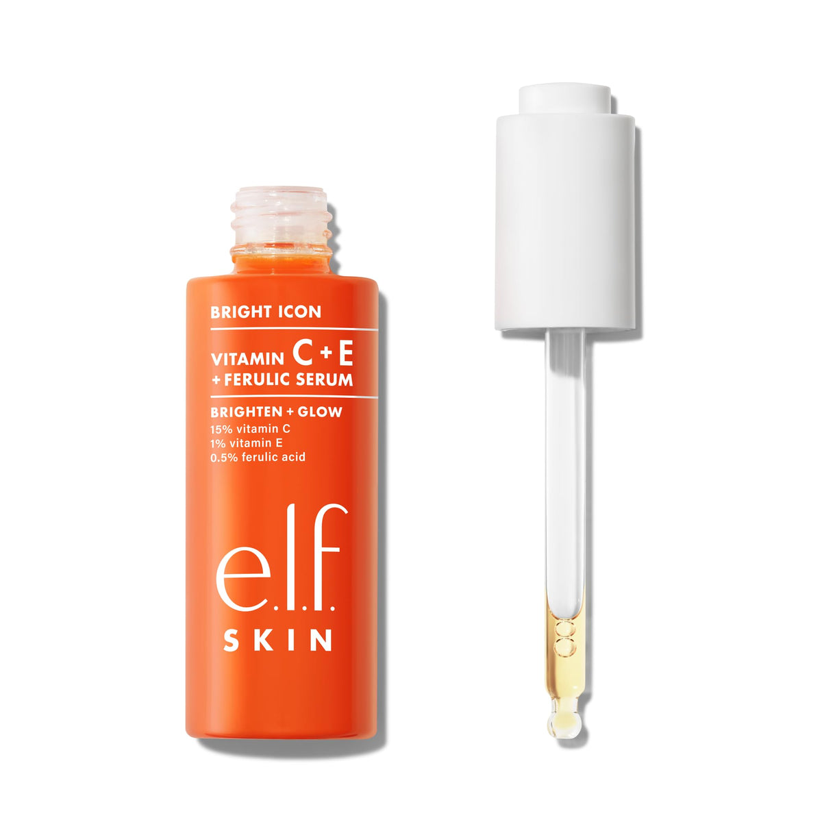 e.l.f. SKIN Bright Icon botella brillo, aplicación suave para tono uniforme