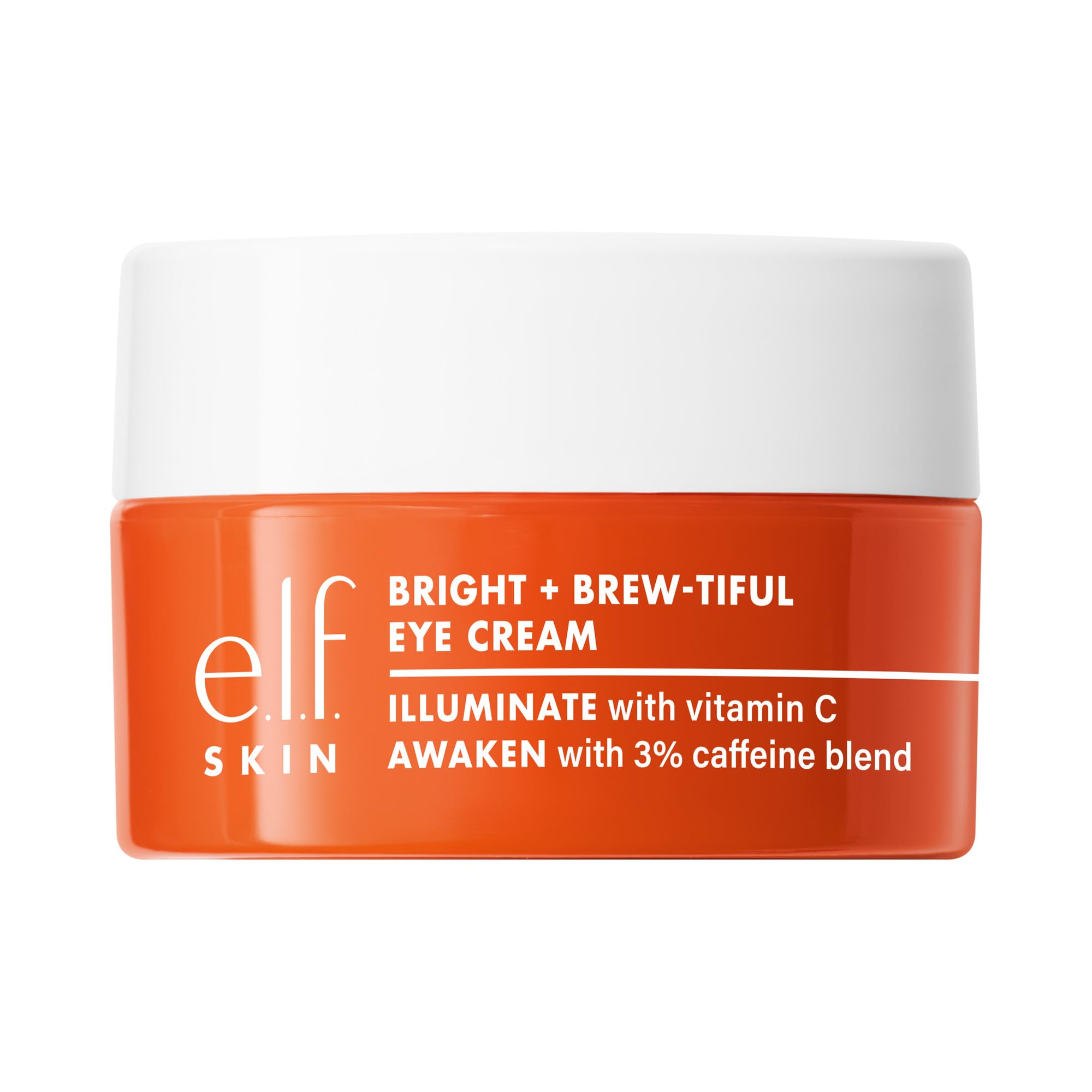 La crema para ojos e.l.f. SKIN ilumina la mirada con brillo suave.