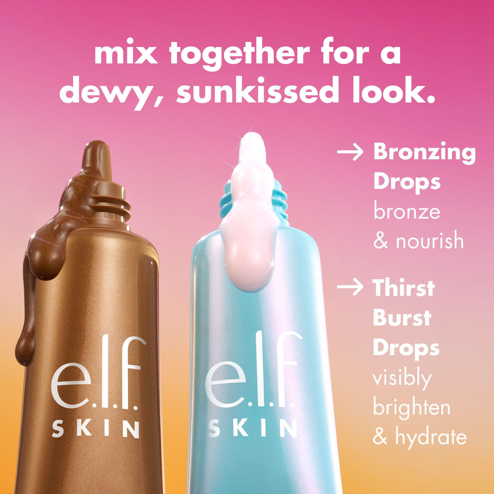 e.l.f. SKIN Bronceado Drops con tono bronceado suave para piel natural.