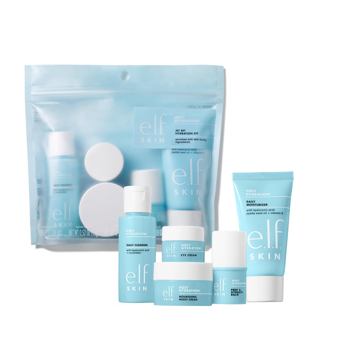e.l.f. SKIN Hidratación Sagrada: limpieza facial 30 ml para piel limpia y luminosa.