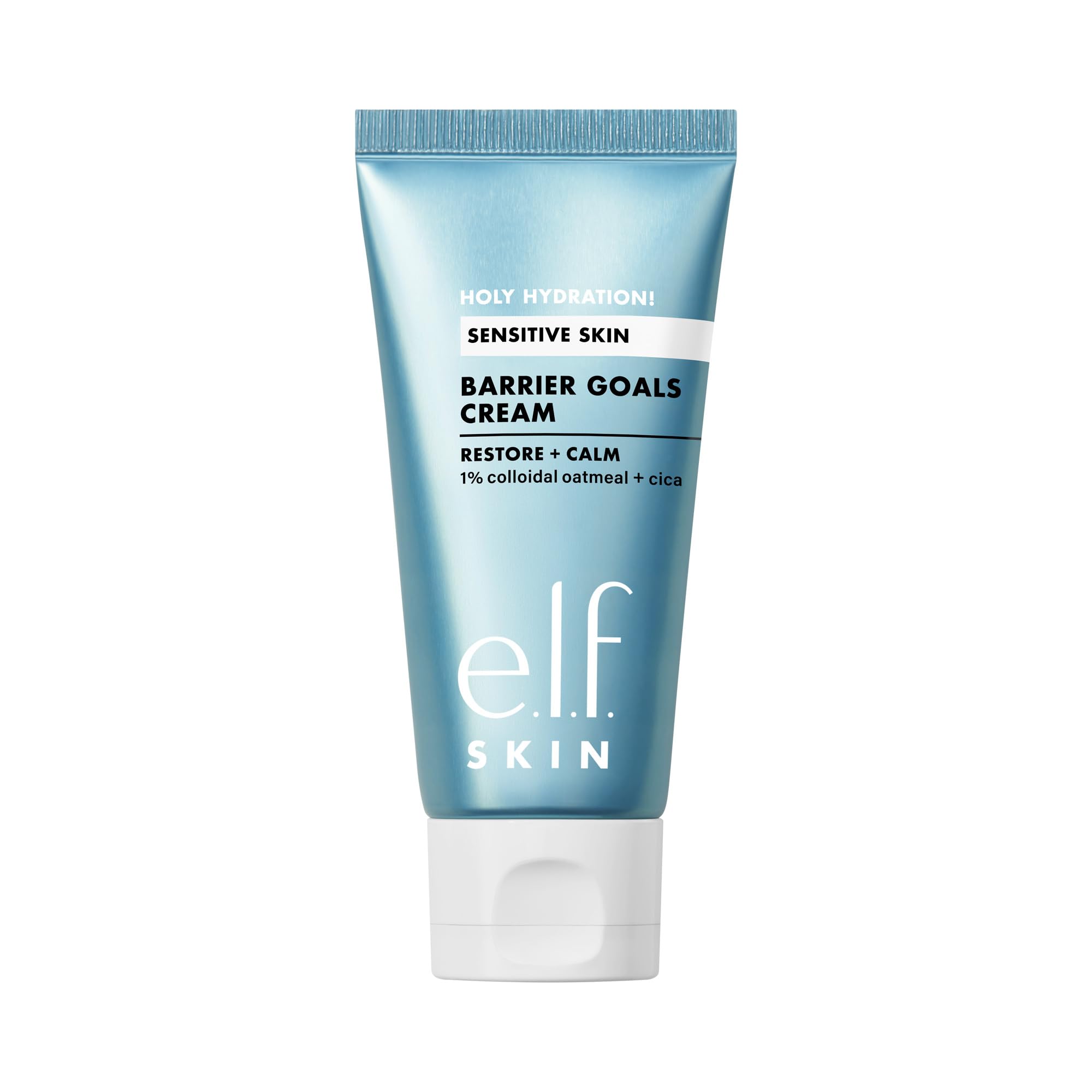 e.l.f. SKIN Holy Hydration! Crema en envase muestra hidratación prolongada y barrera fortalecida