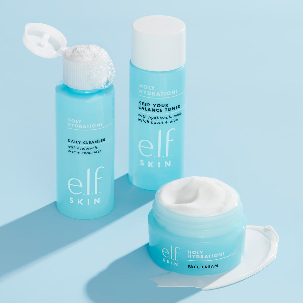 e.l.f. Skin Holy Hydration kit ritual diario de cuidado