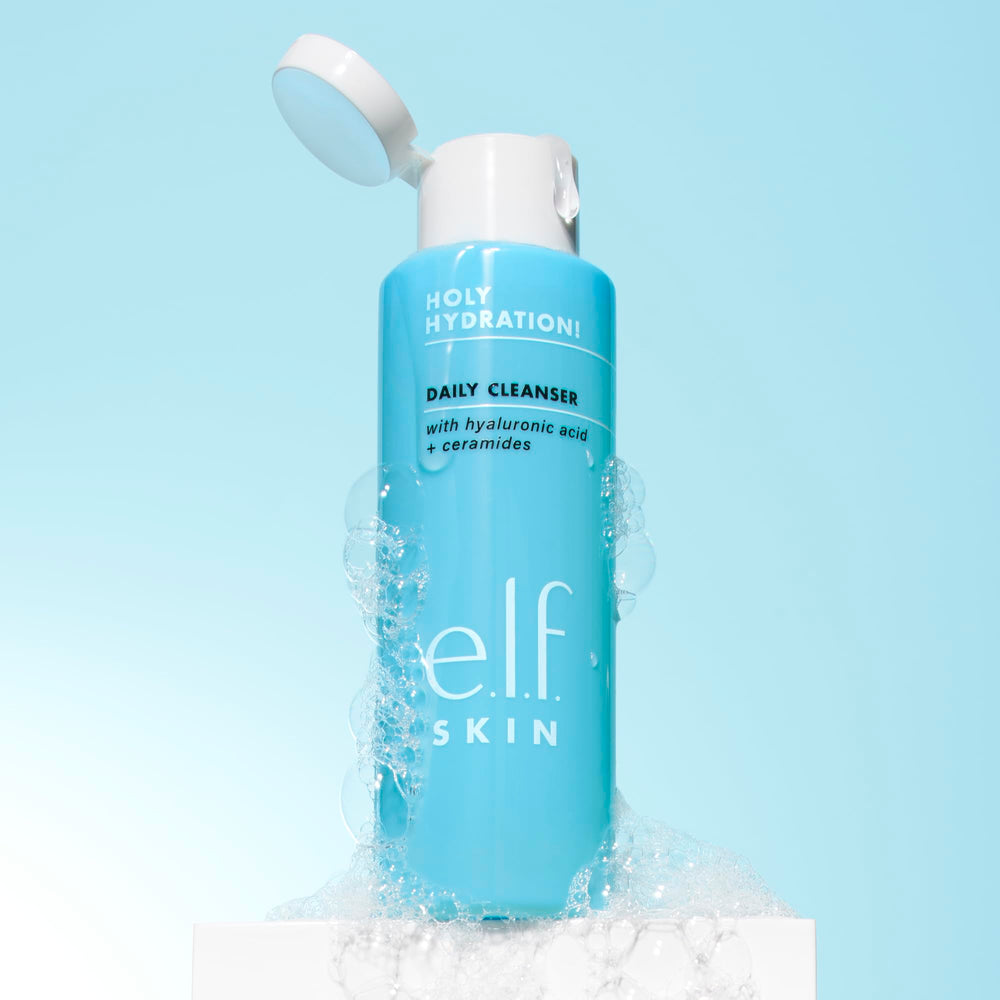 Creamy lather on the skin illustrates a refreshing cleansing experience.
