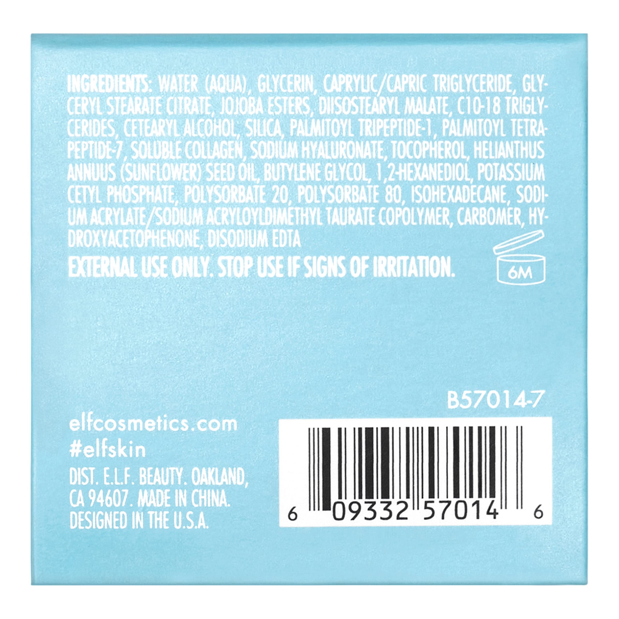 ingredientes amables con la piel en e.l.f. SKIN Hidratación Sagrada