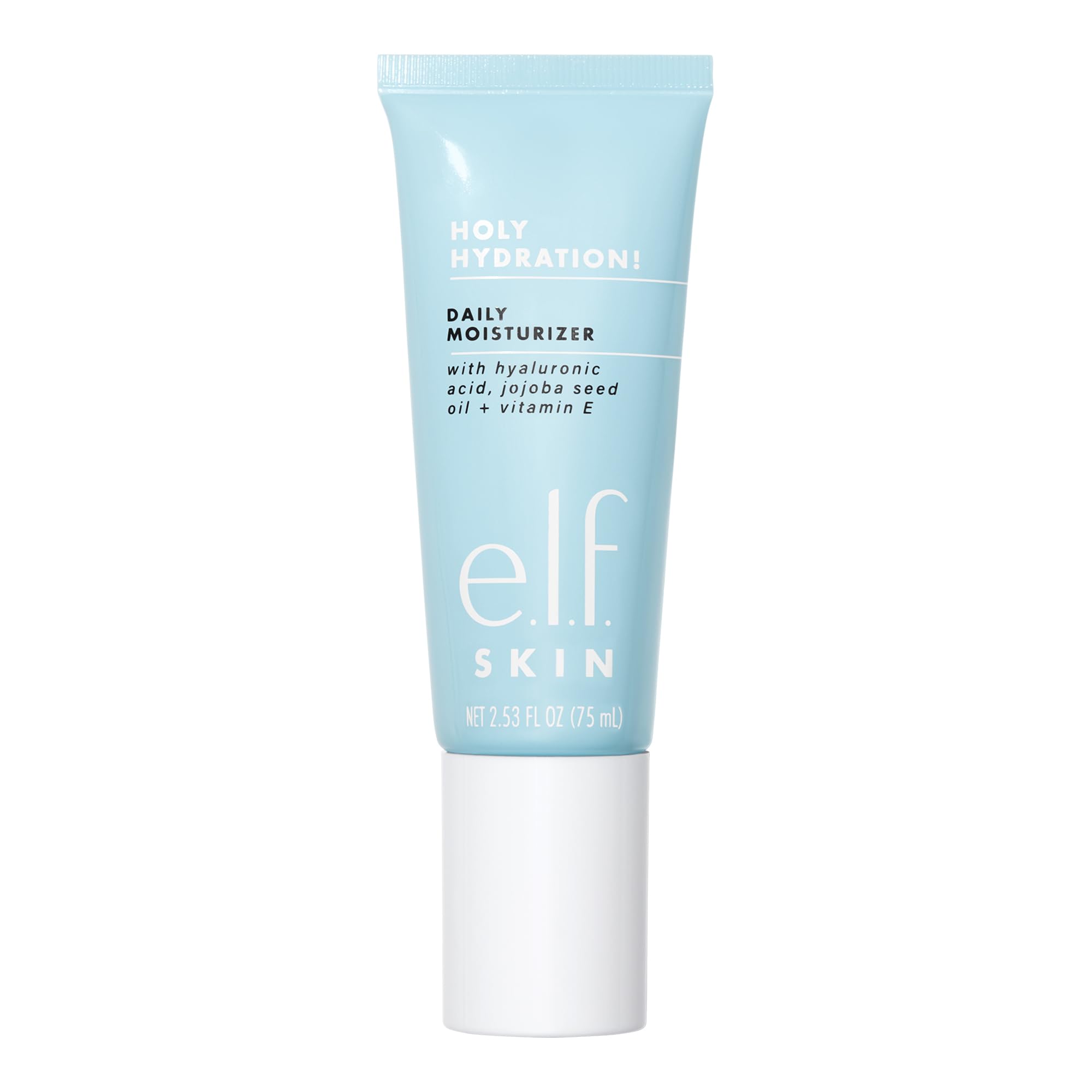 e.l.f. SKIN Holy Hydration jar showing a lightweight, nourishing daily moisturizer.