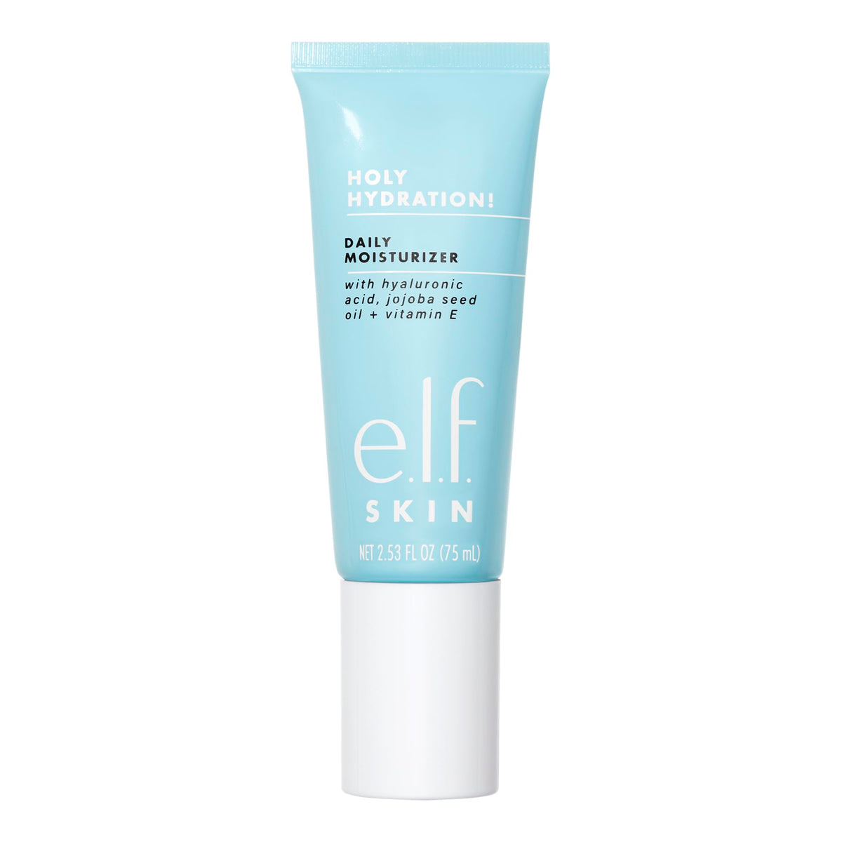 e.l.f. SKIN Holy Hydration jar showing a lightweight, nourishing daily moisturizer.
