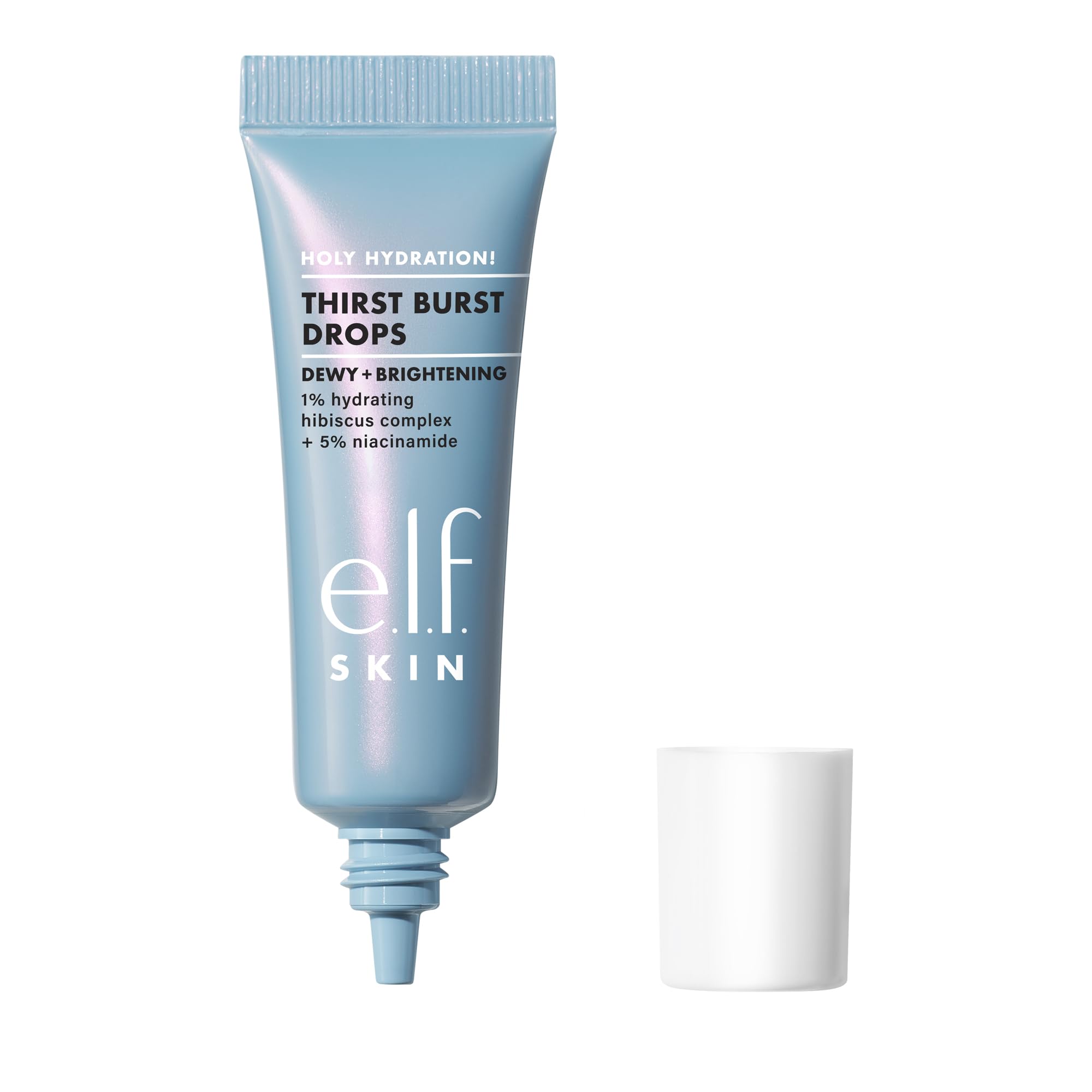 e.l.f. SKIN Thirst Burst Drops Mini bottle with dropper for instant hydration and radiant glow.