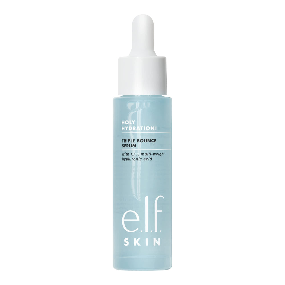 Serum e.l.f. SKIN Holy Hydration! en botella para hidratación intensa y piel rellena.