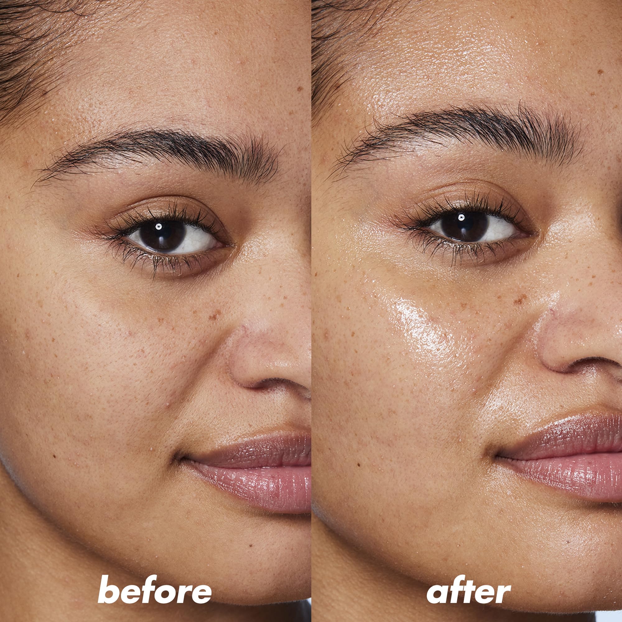 Textura gel refrescante de e.l.f. SKIN Holy Hydration! se funde con la piel.