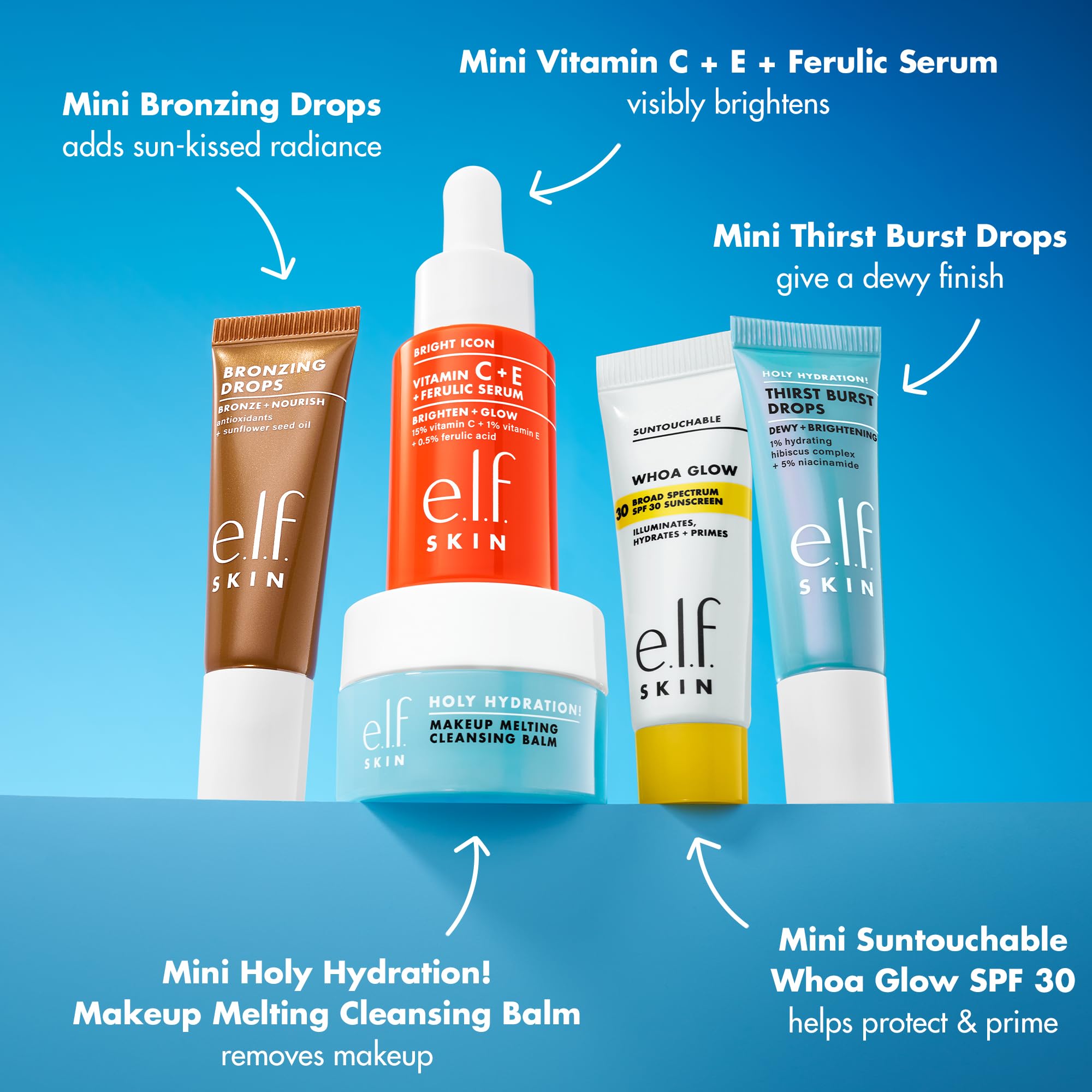 e.l.f. SKIN mini gotas bronceadoras para brillo natural