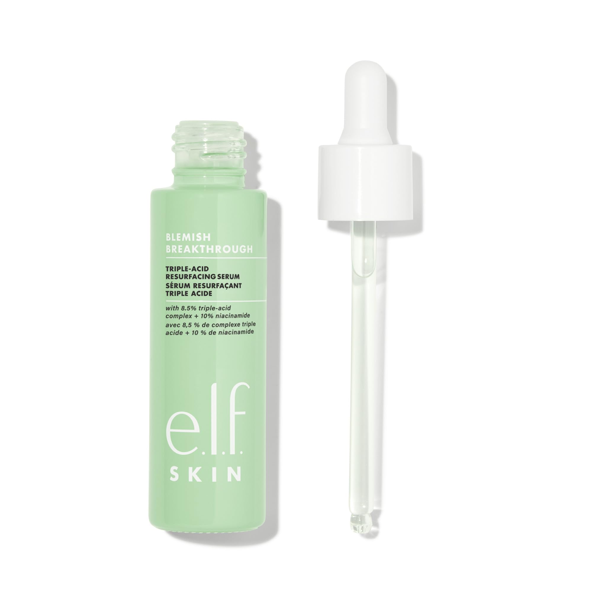 e.l.f. SKIN Suero Aplicación nocturna: aplica 3-5 gotas para piel más suave