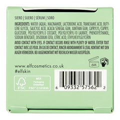 e.l.f. SKIN Suero Niacinamida ingredientes: tono uniforme y control de grasa