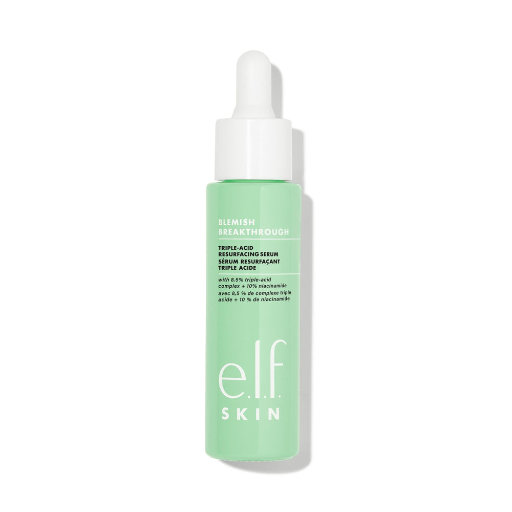 e.l.f. SKIN Suero Triple Ácido botella en nocturna para imperfecciones
