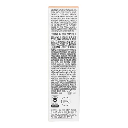 e.l.f. SKIN Suntouchable Invisible SPF 35: mini envase práctico para viaje y retoques.