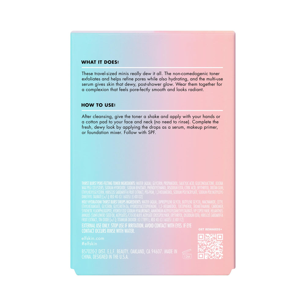 e.l.f. SKIN Thirst Burst Kit viaje compacto para cuidado diario