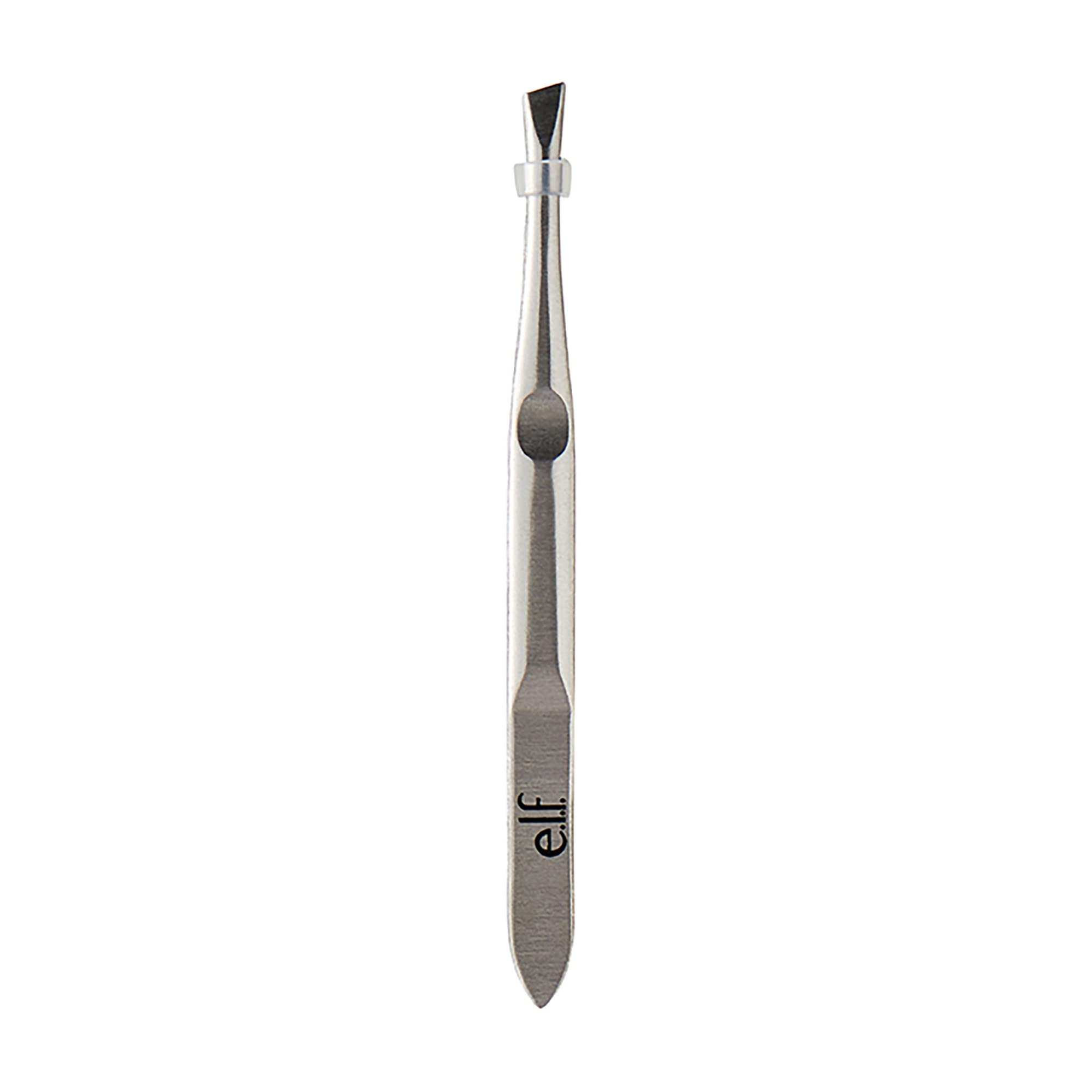 e.l.f. Slant Tweezer with strong grip for confident tweezing on any area.