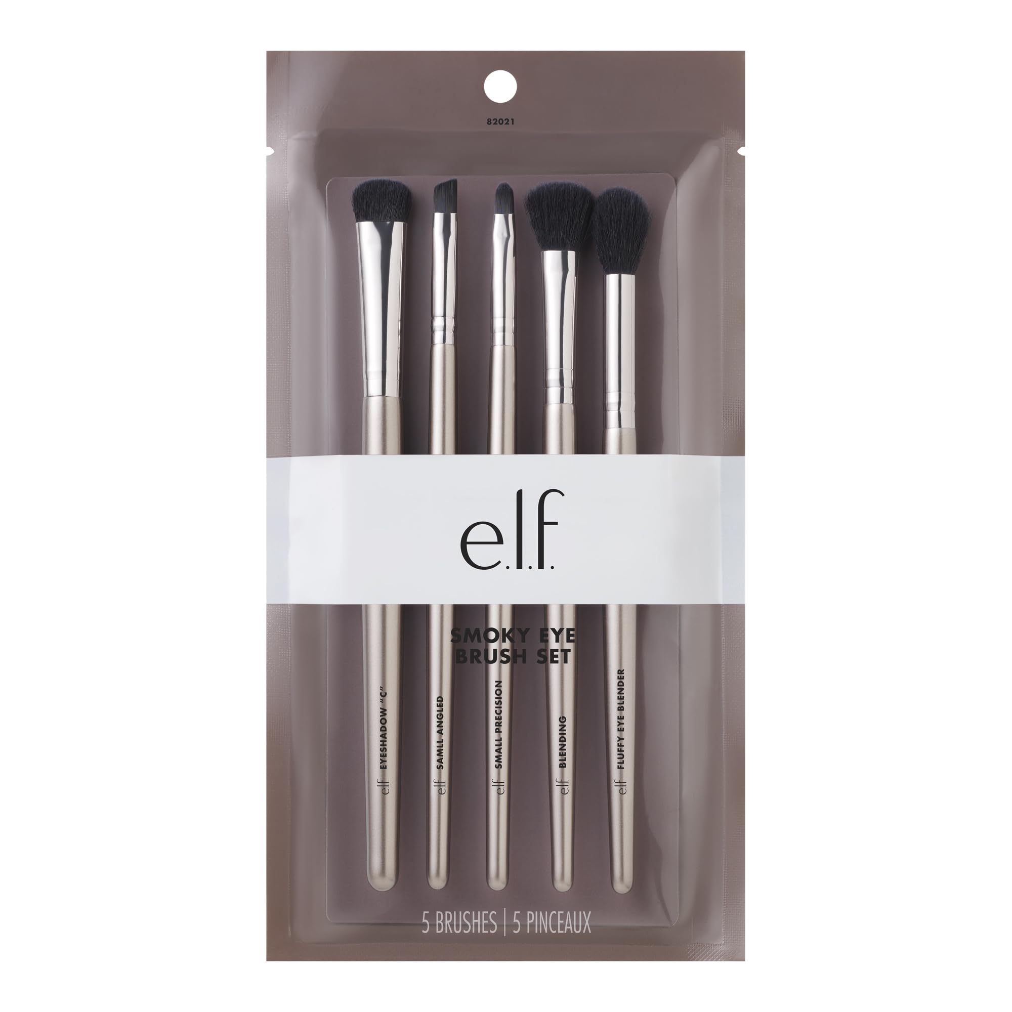 e.l.f. Smoky Eye Brush Kit Eyeshadow C brush for precise placement and blending