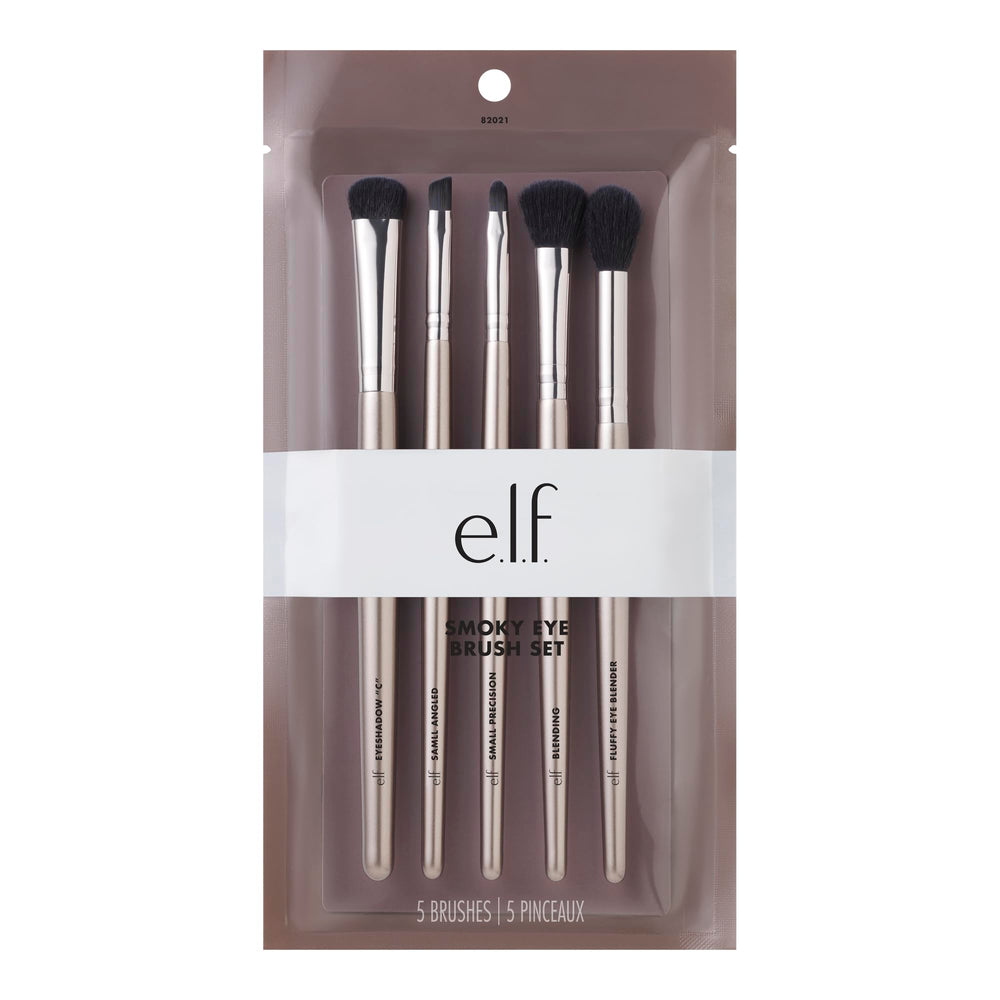 e.l.f. Smoky Eye Brush Kit Eyeshadow C brush for precise placement and blending