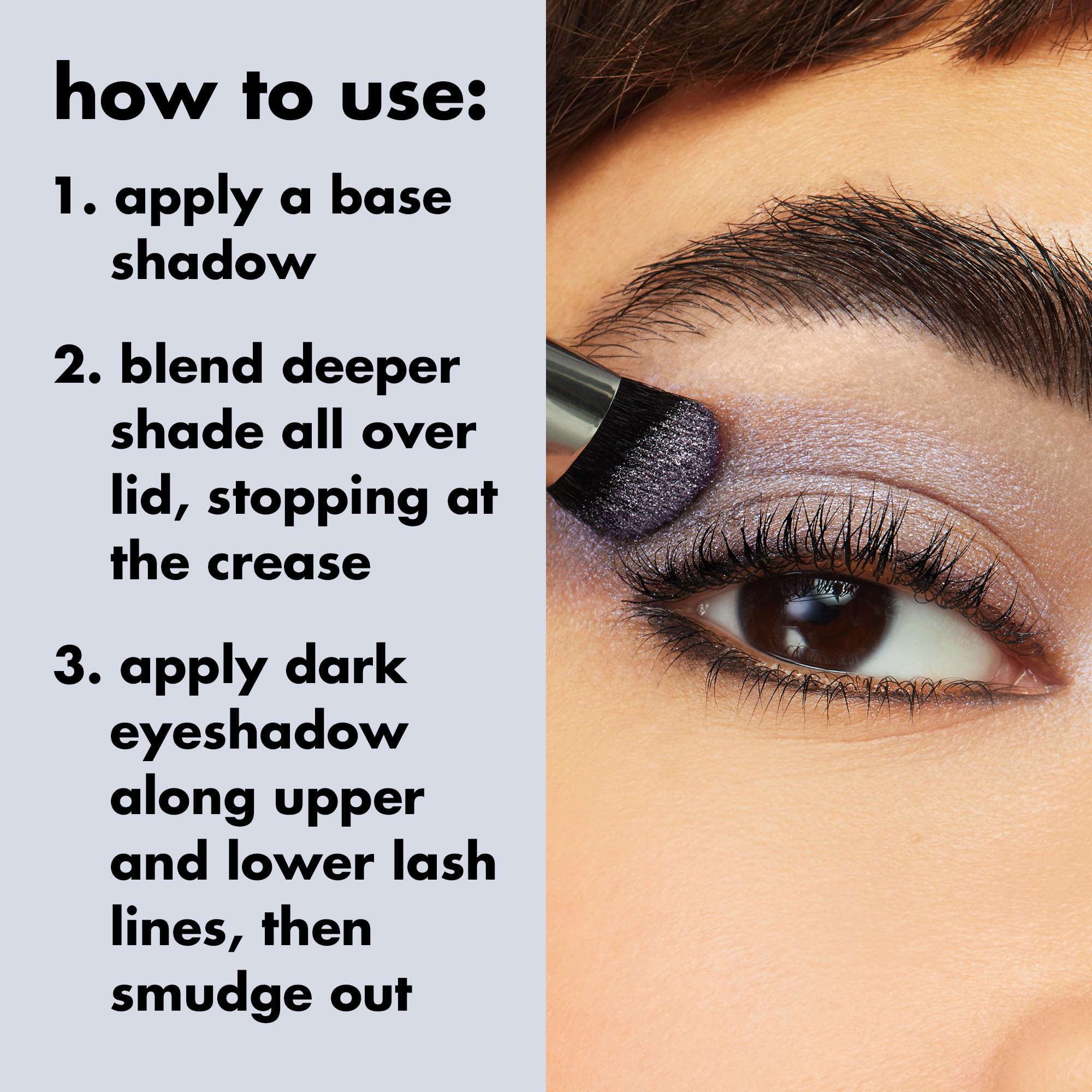 e.l.f. Smoky Eye Brush Kit Small Angled brush for defined inner corners