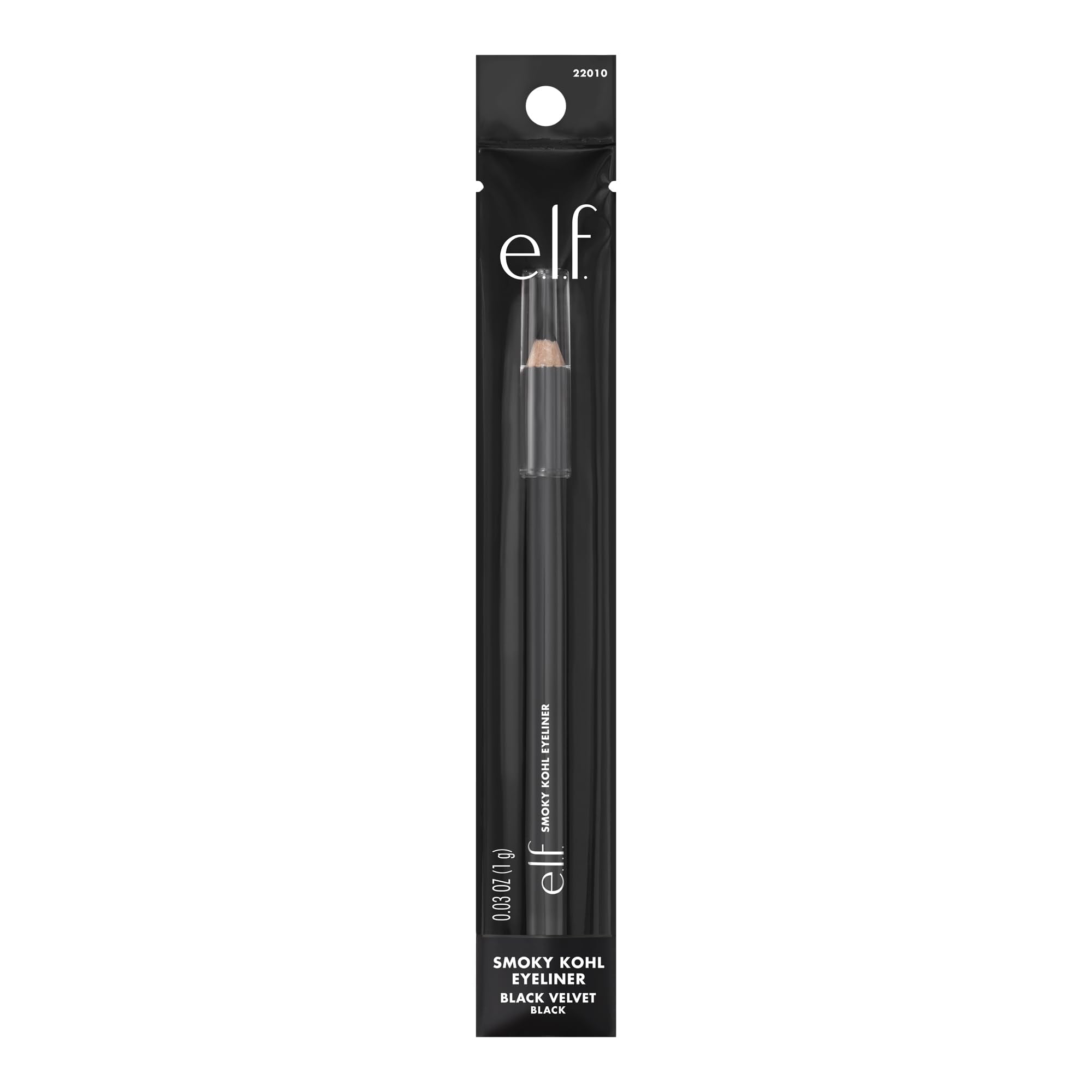 e.l.f. Smoky Kohl Eyeliner brush close-up showing smoky finish.