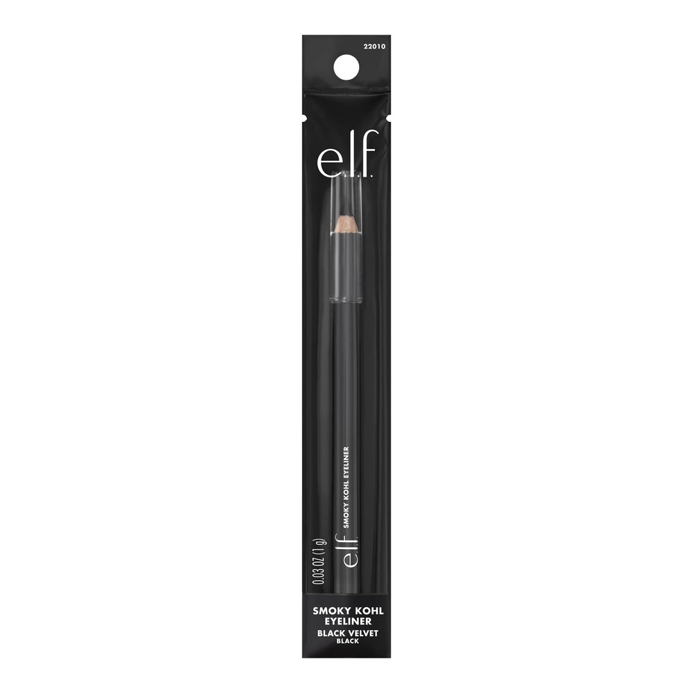 e.l.f. Smoky Kohl Eyeliner brush close-up showing smoky finish.