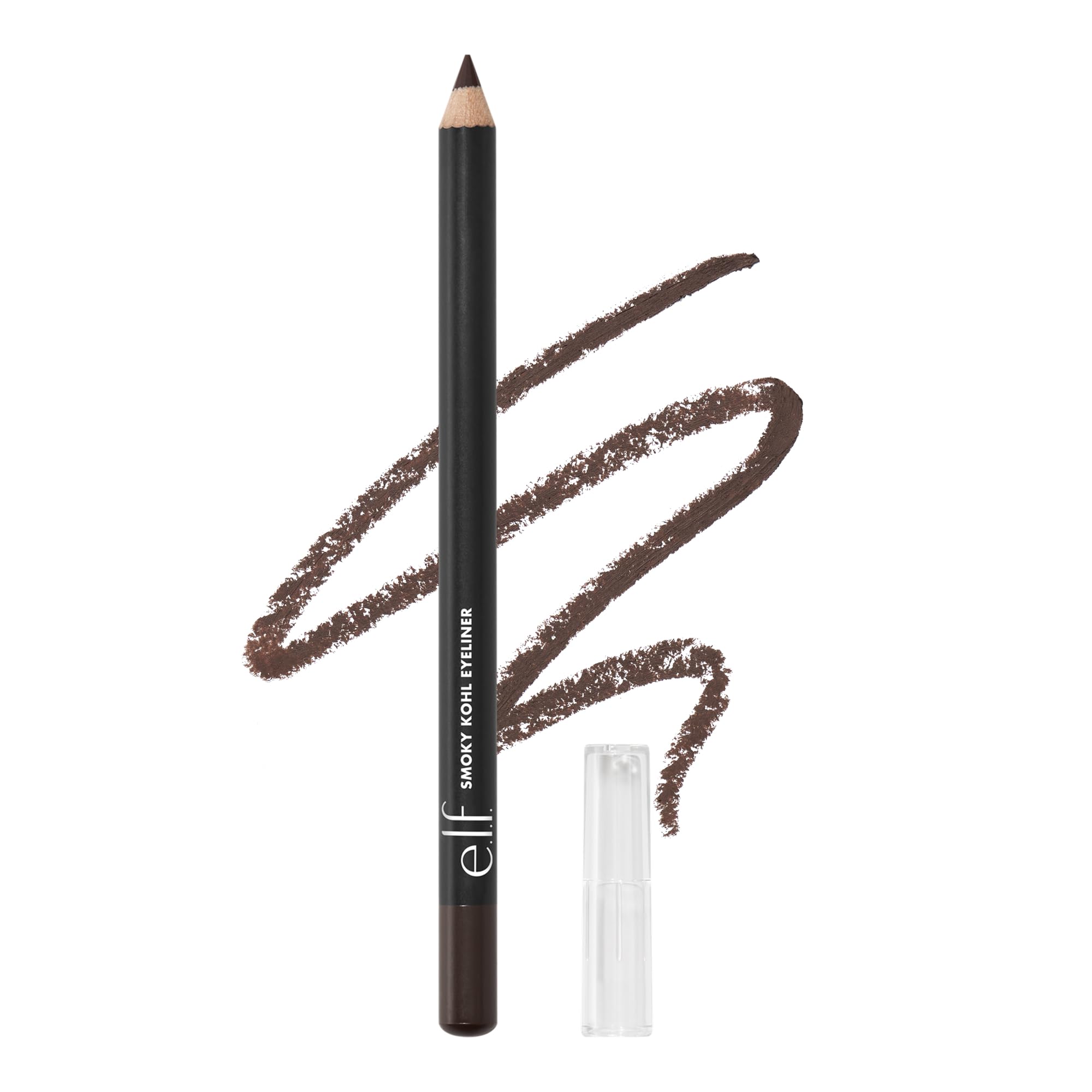 e.l.f. Smoky Kohl Eyeliner creates crisp lines with smooth glide for precise definition.