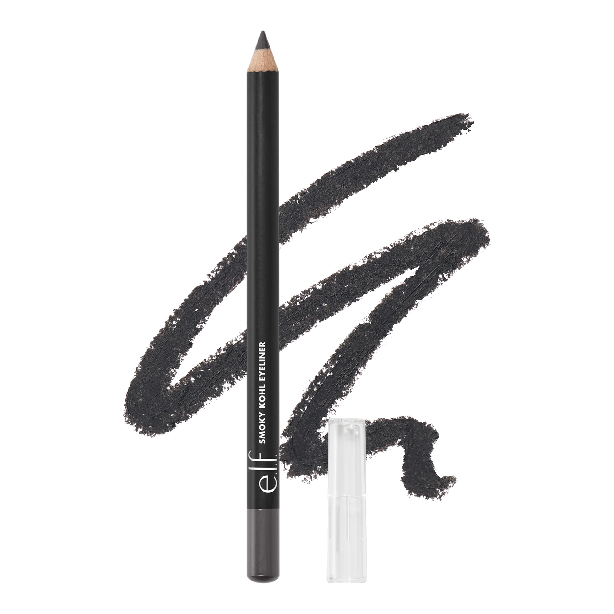 e.l.f. Smoky Kohl Eyeliner pencil offers silky-smooth application for crisp lines.