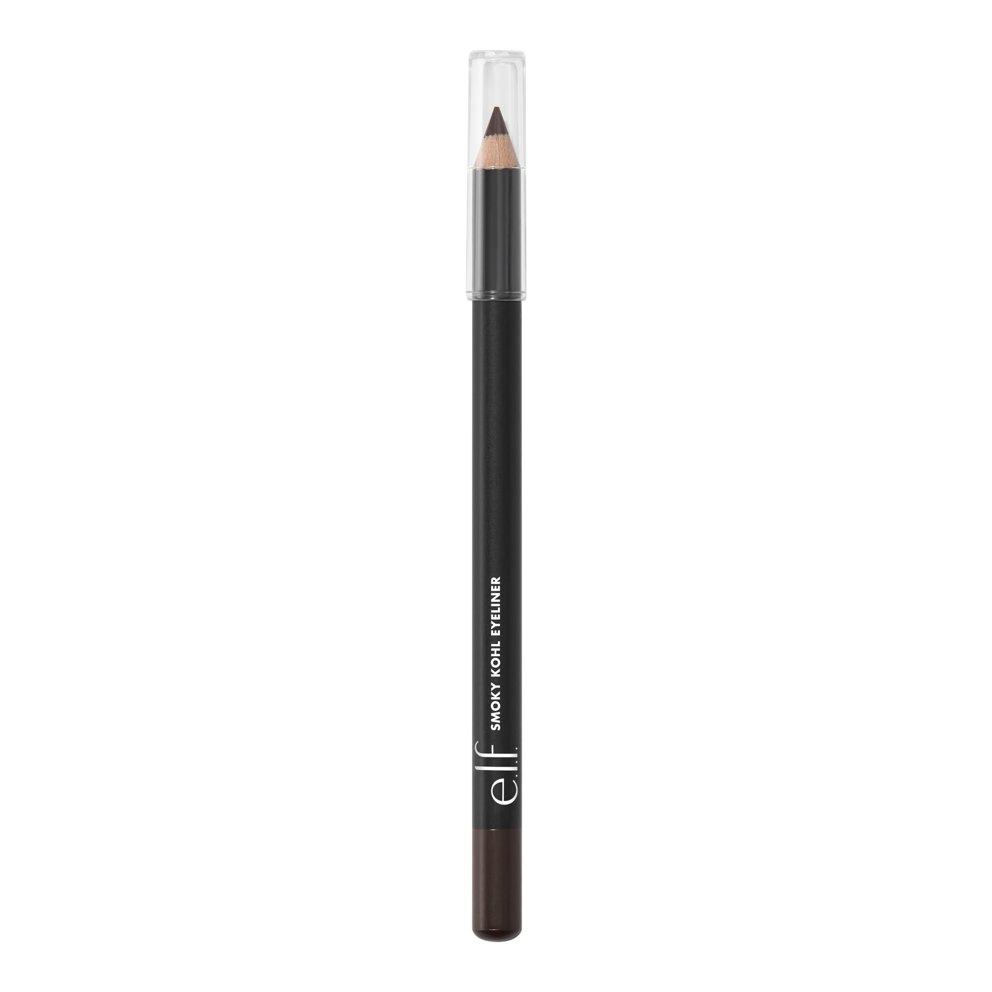 e.l.f. Smoky Kohl Eyeliner paired with brush for seamless smoky edges.