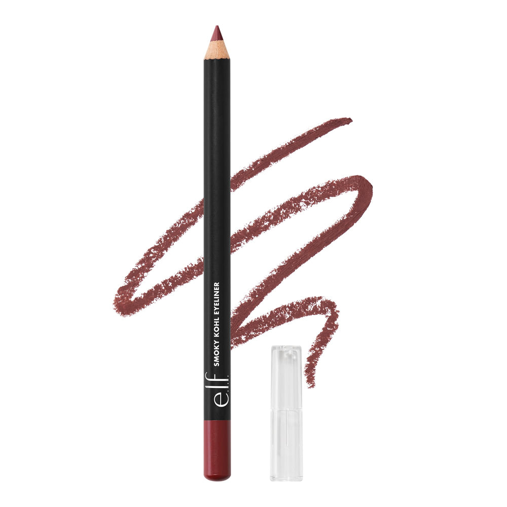 e.l.f. Smoky Kohl Eyeliner swatch showing rich pigment for smoky eye looks