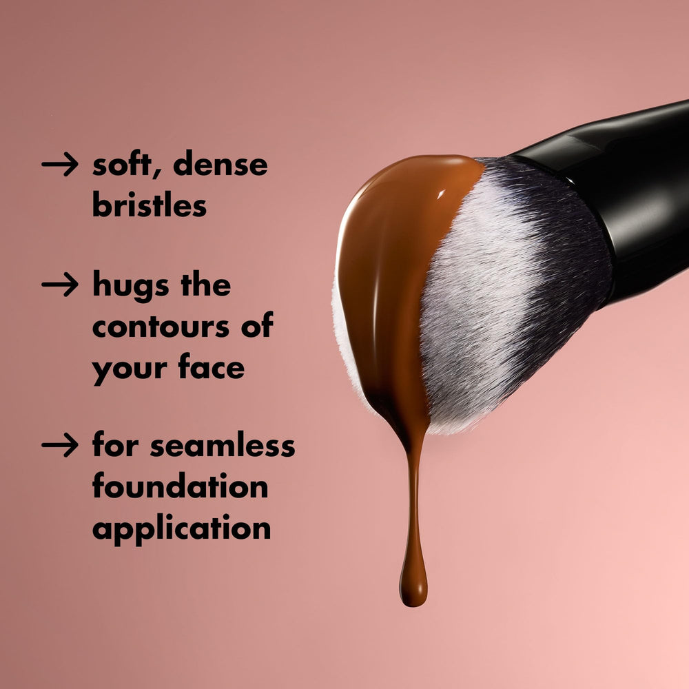 e.l.f. Smooth Swipe Foundation Brush natural finish in daily makeup.